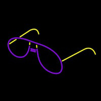 Glow Eye Glasses Neonskylt