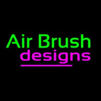 Green Air Brush Design Neonskylt