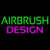 Green Airbrush Design Neonskylt