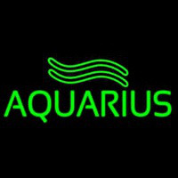 Green Aquarius Neonskylt