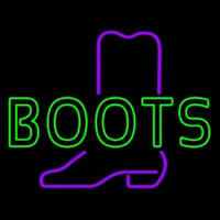 Green Boots Neonskylt