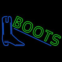 Green Boots With Logo Neonskylt