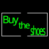 Green Buy The Shoes With Border Neonskylt