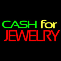 Green Cash For Jewelry Neonskylt