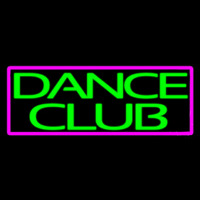 Green Dance Club Pink Border Neonskylt