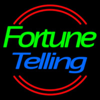 Green Fortune Blue Telling Neonskylt