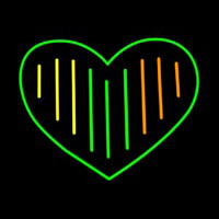 Green Heart Neonskylt