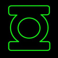 Green Lantern Neonskylt