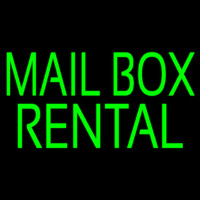 Green Mailbo  Rental Neonskylt