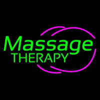 Green Massage Therapy Neonskylt