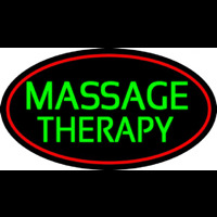 Green Massage Therapy Neonskylt