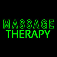 Green Massage Therapy Neonskylt