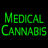 Green Medical Cannabis Neonskylt