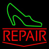 Green Sandal Red Repair Neonskylt