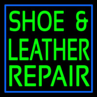 Green Shoe And Leather Repair Neonskylt