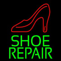 Green Shoe Repair Neonskylt