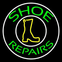 Green Shoe Repairs Neonskylt