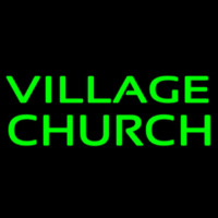 Green Village Church Neonskylt