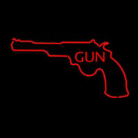 Gun With Logo Neonskylt