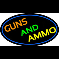 Guns And Ammo Neonskylt