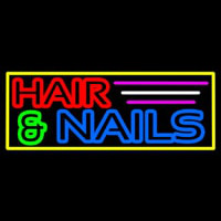 Hair And Nails Double Stroke Neonskylt