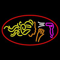 Hair Dryer Logo Neonskylt