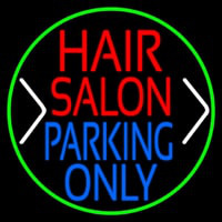 Hair Salon Parking Only Neonskylt