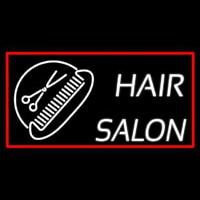 Hair Salon With Scissor And Comb Neonskylt