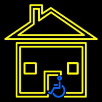 Handicapped Housing Neonskylt