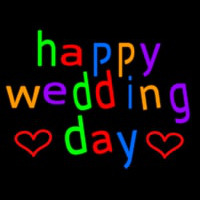 Happy Wedding Day Neonskylt