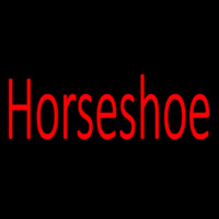 Horseshoe Red Neonskylt