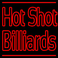 Hot Shot Billiards Neonskylt