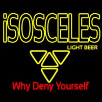 Isosceles Light Beer Sign Neonskylt