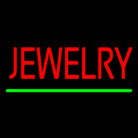 Jewelry Green Line Neonskylt