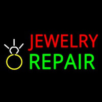 Jewelry Repair Logo Block Neonskylt