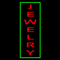 Jewelry Vertical Green Border Neonskylt