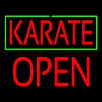 Karate Block Open Neonskylt