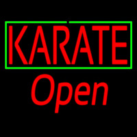 Karate Script1 Open Neonskylt