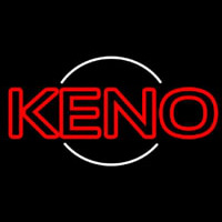 Keno With Ball Neonskylt