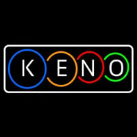 Keno With Border Neonskylt