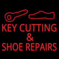 Key Cutting And Shoe Repairs Logo Neonskylt