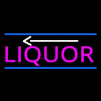 Liquor With Arrow Neonskylt