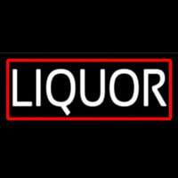 Liquor With Red Border Neonskylt