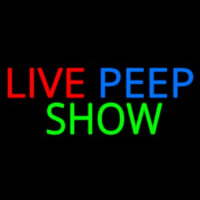 Live Peep Show Neonskylt