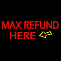 Ma  Refund Here Neonskylt