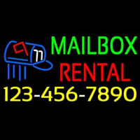 Mailbo  Rental With Phone Number Neonskylt