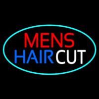 Mens Hair Cut Neonskylt