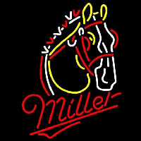 Miler Horse Beer Sign Neonskylt