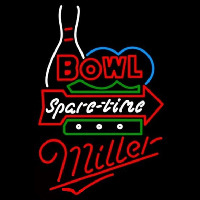 Miller Bowling Spare Time Beer Sign Neonskylt