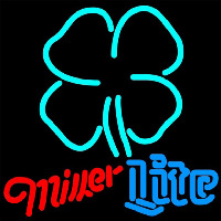 Miller Lite Clover Beer Sign Neonskylt